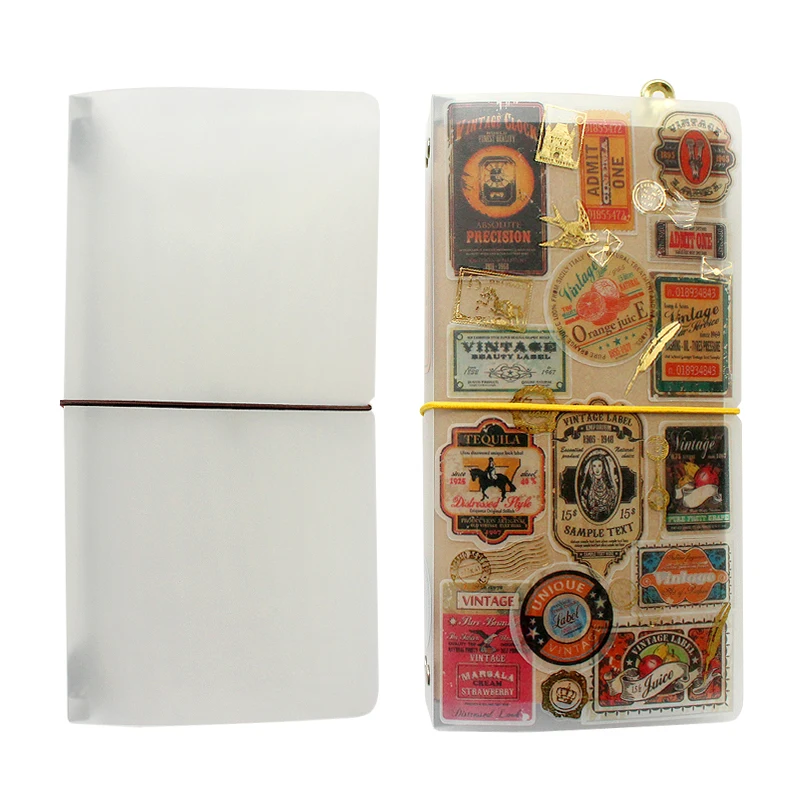 Vintage Leather Journal Notebook - 여행자 노트 저널 인셋 리필 스토리지
