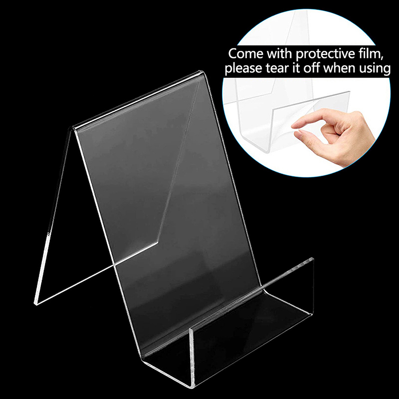Clear Acrylic Book Stand Holder - 1pc 투명 아크릴 디스플레이 북 스탠드