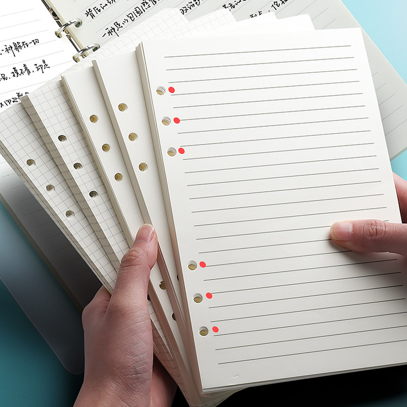 A5 Spiral Dotted Grid Notebook - A5 A6 루즈리프 노트 리필 스프링
