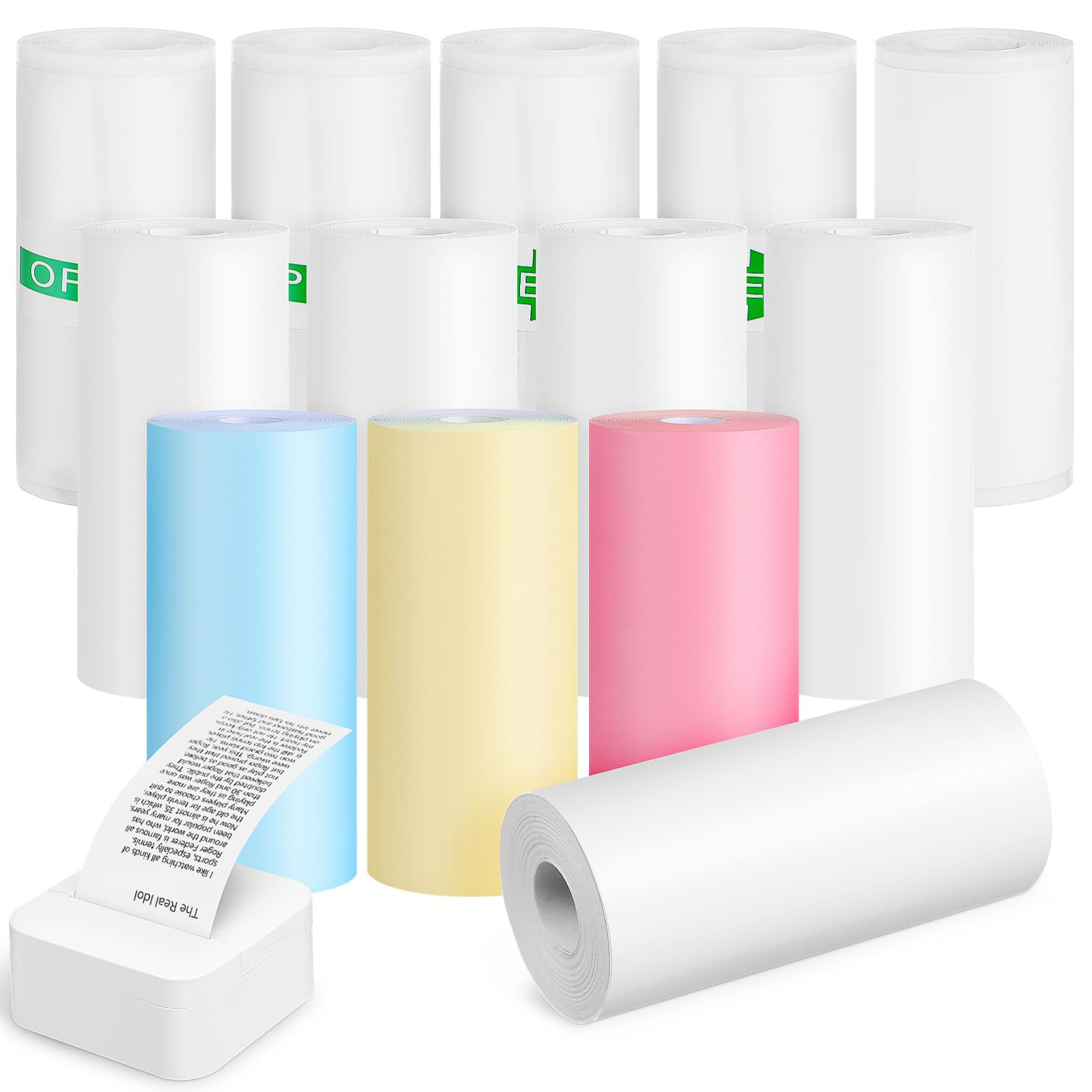 Mini Pocket Thermal Printer Paper Roll - 미니 감열 프린터 용지 13롤 57