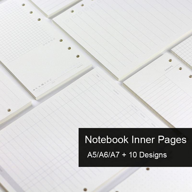 A5 Spiral Dotted Grid Notebook - 45 매 A5 A6A7 루스 리프