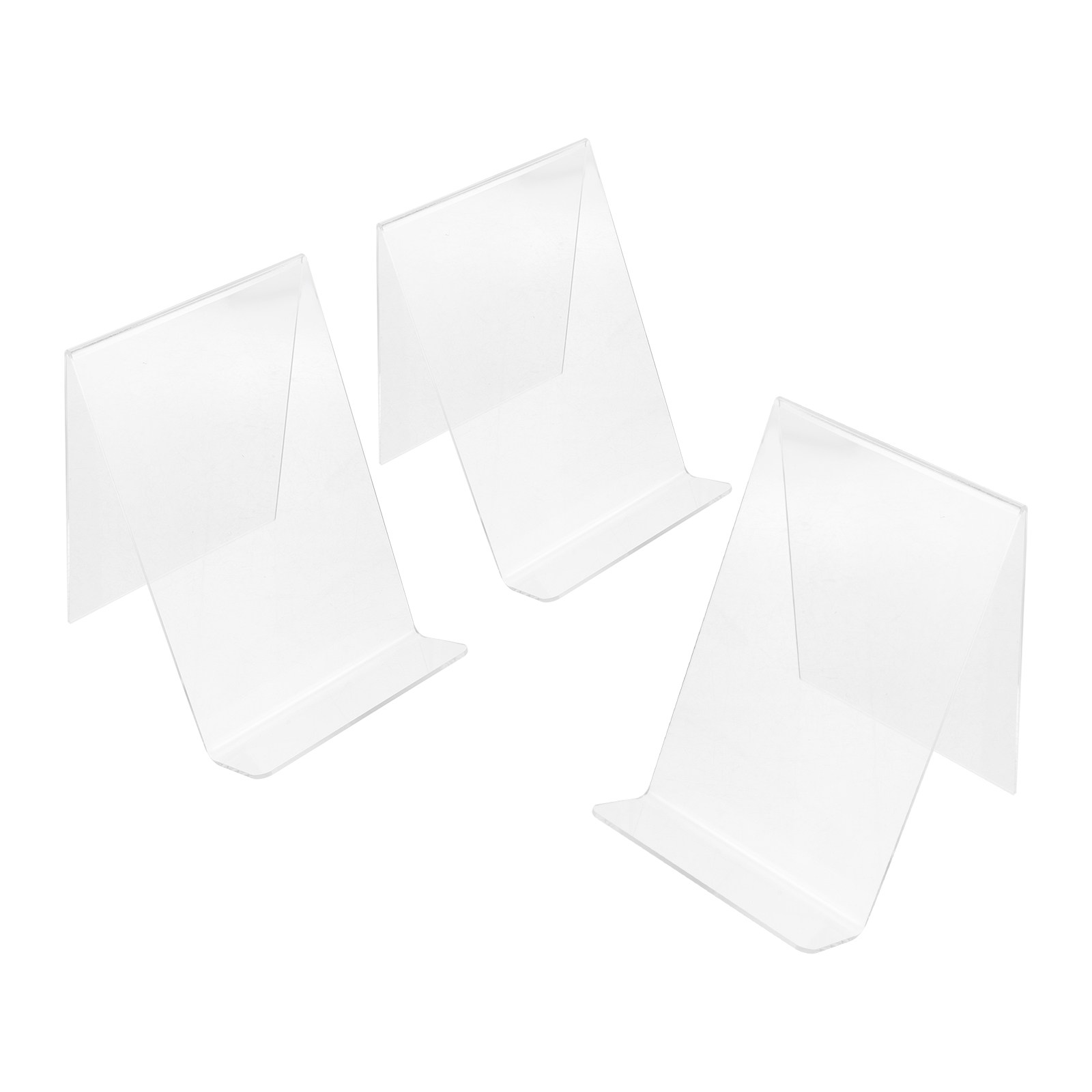 Clear Acrylic Book Stand Holder - 3개입 투명 아크릴 책 거치대 홀더