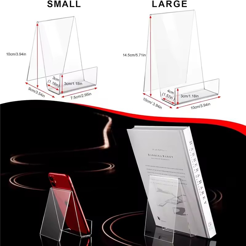 디스플레이에 대 한 4pcs 아크릴 책 스탠드 책 홀더 - Clear Acrylic Book Stand Holder 리뷰 및 가격