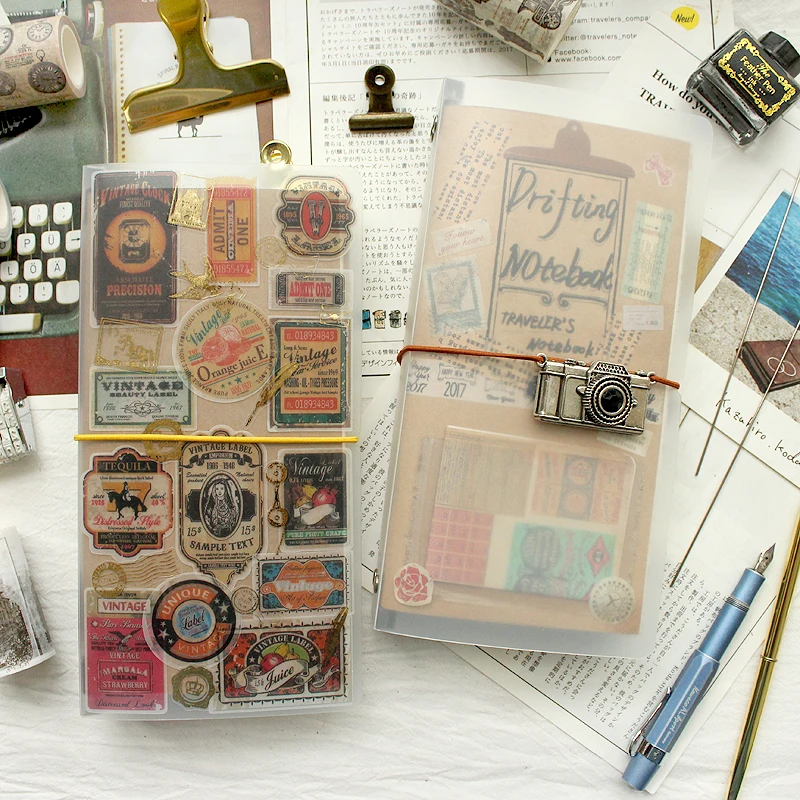 여행자 노트 저널 인셋 리필 스토리지 북 여행자 플래너 - Vintage Leather Journal Notebook 리뷰 및 가격