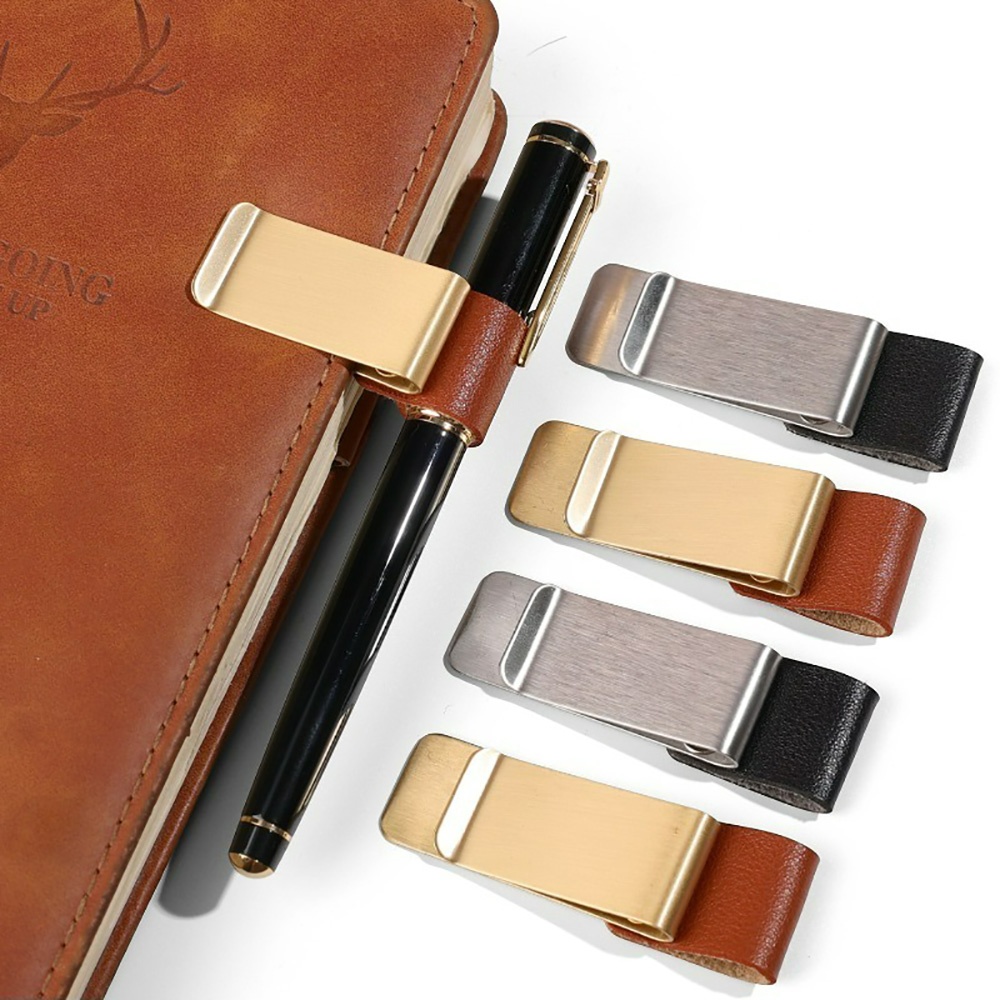 빈티지 수제 가죽 펜 홀더 황동 스테인리스 스틸 클립  - Vintage Leather Journal Notebook 리뷰 및 가격