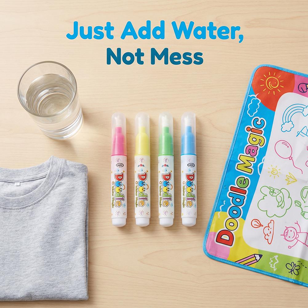 1/4PCS 재사용 가능한 매직 워터 펜, 물 그림책용 - Reusable Water Magic Coloring Book 리뷰 및 가격