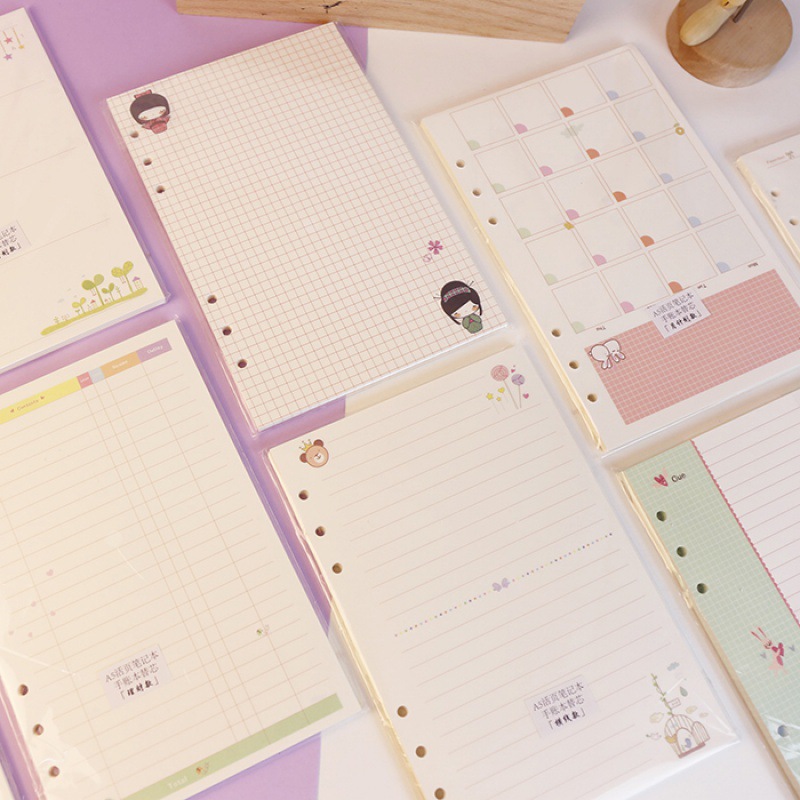 Kawayi A5 A6 루스 리프 노트 리필 나선형 바 - A5 Spiral Dotted Grid Notebook 리뷰 및 가격