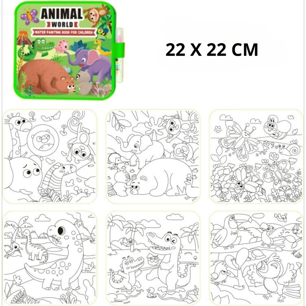 펜이 포함된 매직 워터 컬러링 북 세트, 3세 이상 어 - Reusable Water Magic Coloring Book 리뷰 및 가격