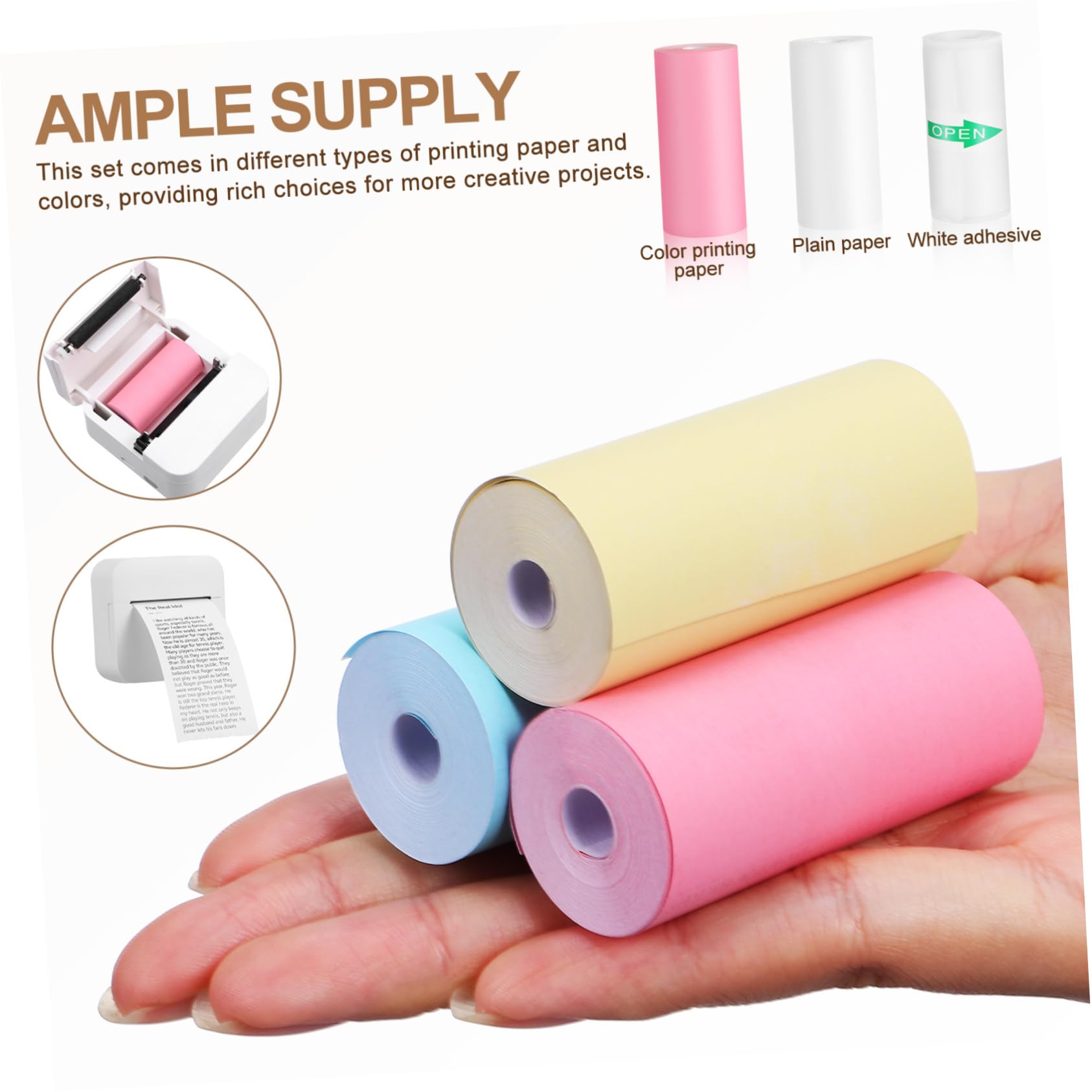 미니 감열 프린터 용지 13롤 57 X 25mm 포켓  - Mini Pocket Thermal Printer Paper Roll 리뷰 및 가격