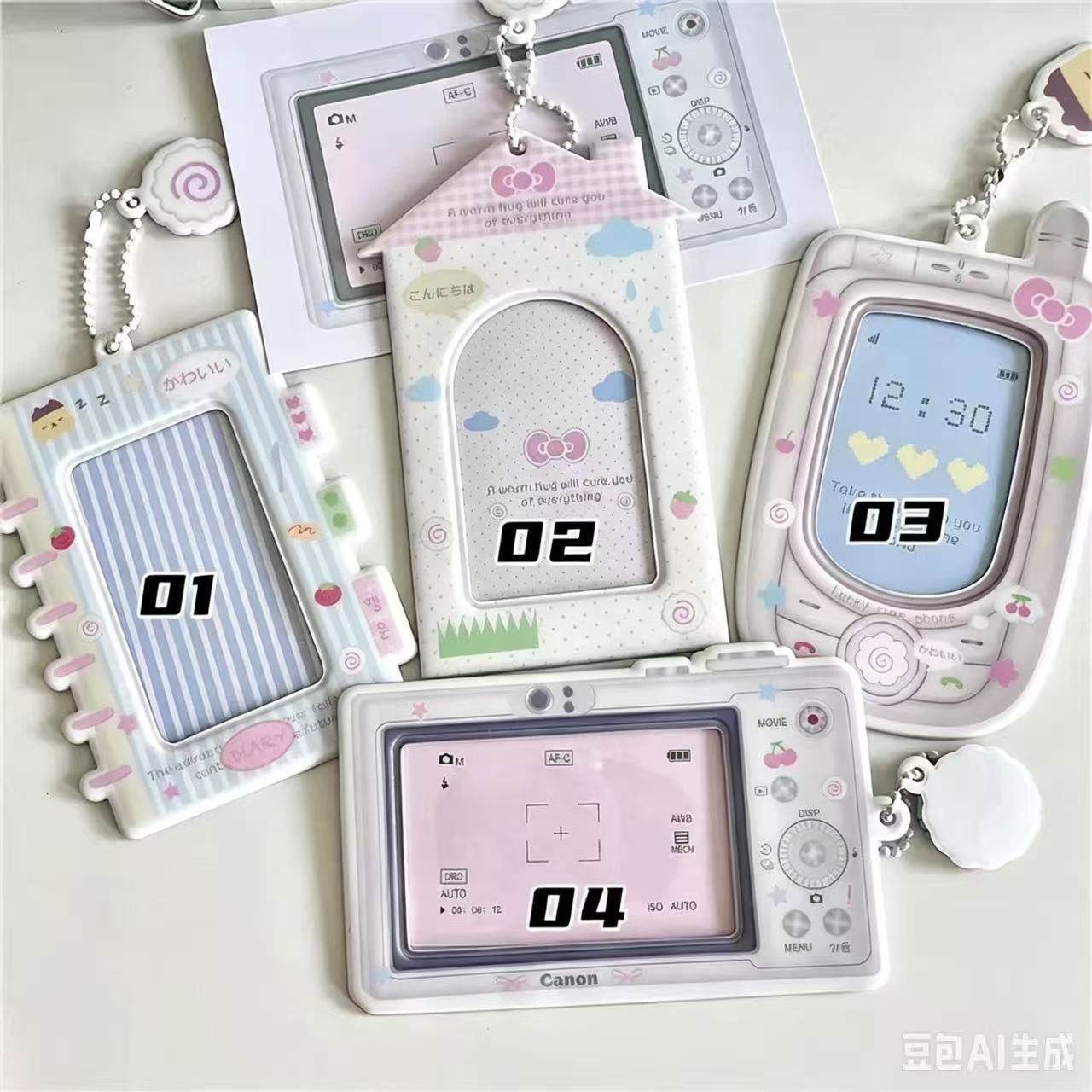 1PC 만화 Kpop 포토 카드 홀더 카메라 휴대 전화 - Kpop Photo Card Binder 3 Inch 리뷰 및 가격