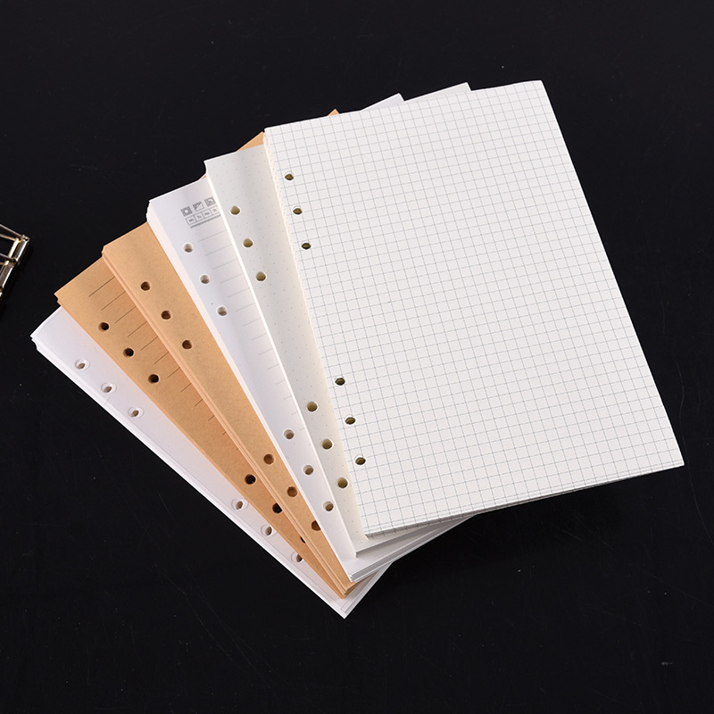 A5 A6 A7 블랙 크래프트 화이트 루스 리프 노트  - A5 Spiral Dotted Grid Notebook 리뷰 및 가격