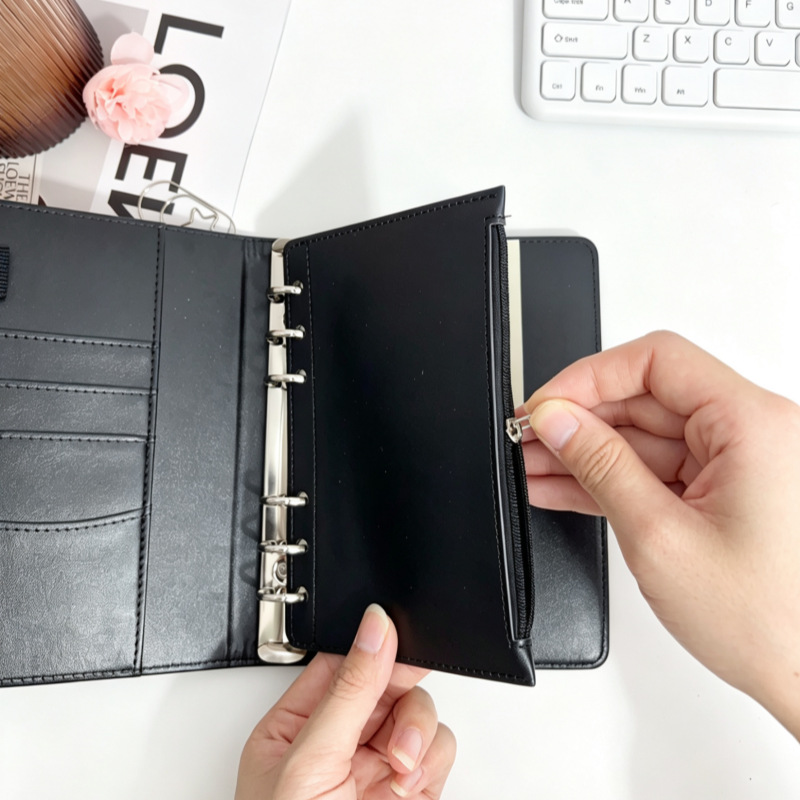 A6 마카롱 컬러 노트북 바인더 루즈리프 문서 파일링  - Vintage Leather Journal Notebook 리뷰 및 가격